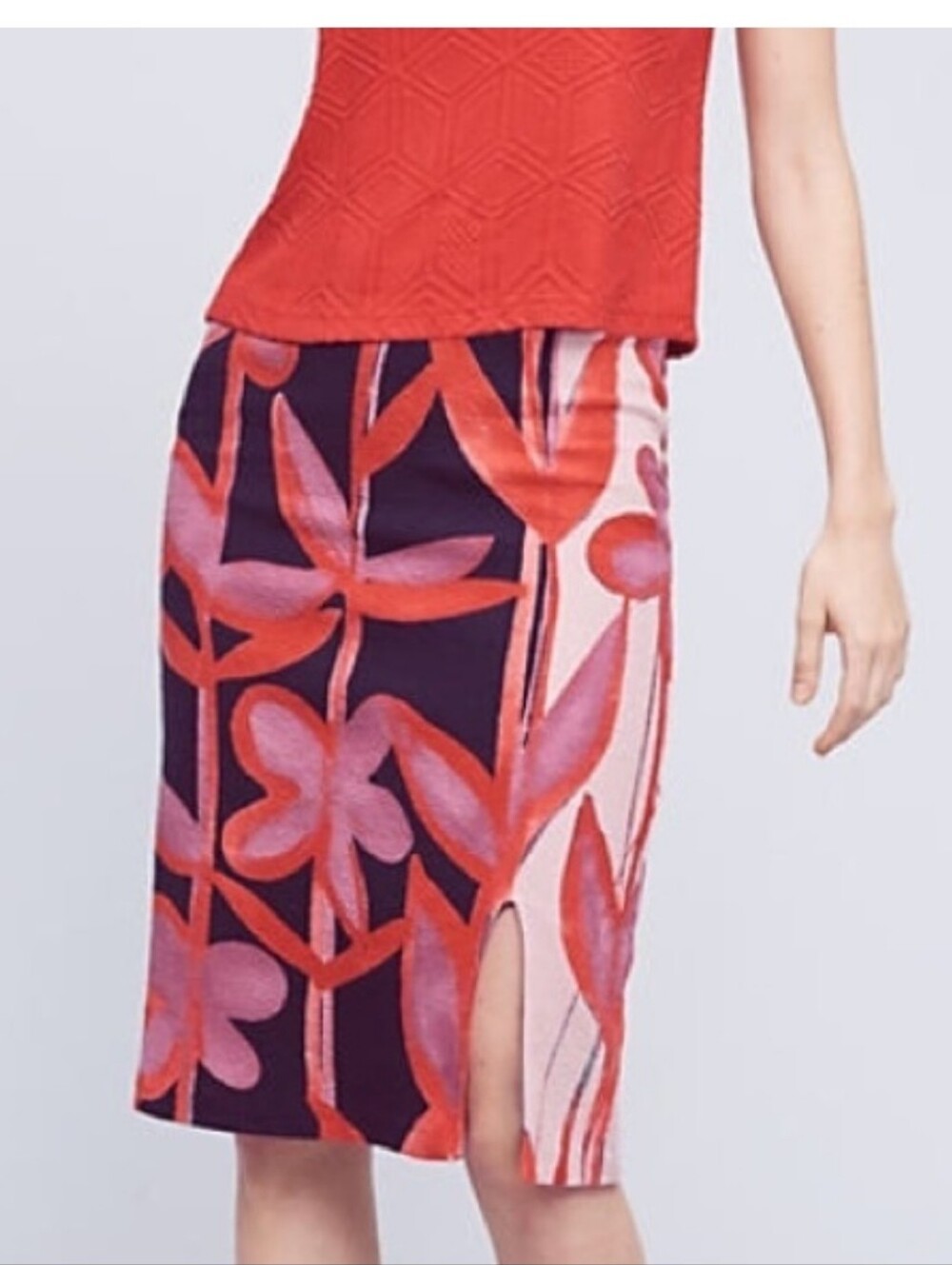 Anthropologie Maeve Cordyline Pencil Skirt